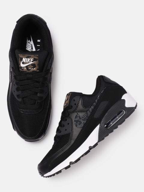 

Nike Women Black Solid AIR MAX 90 SE Sneakers