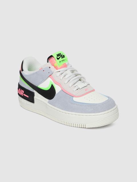 

Nike Women White & Blue Airforce 1 Sneakers