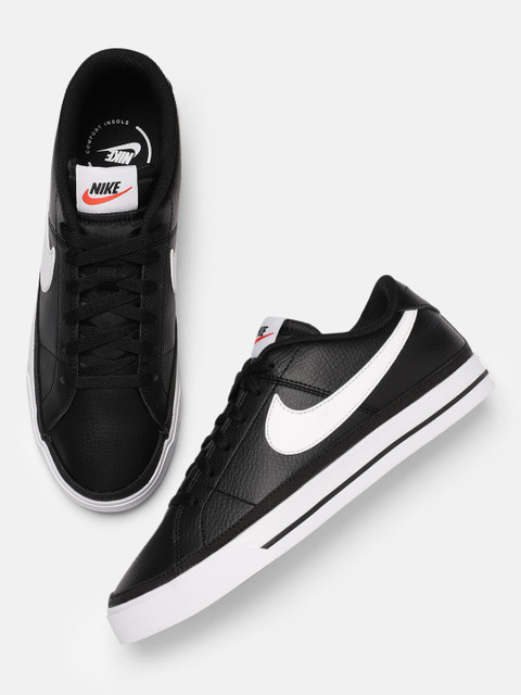 

Nike Women Black COURT LEGACY Leather Sneakers