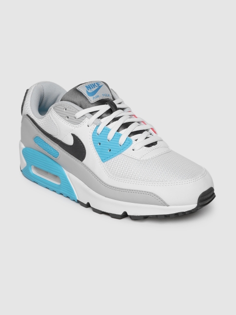

Nike Men White AIR MAX 90 Colourblocked Sneakers
