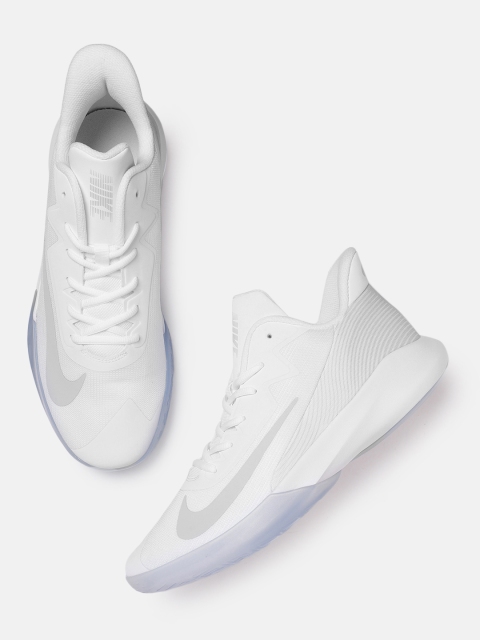 

Nike Unisex White PRECISION IV Basketball Shoes