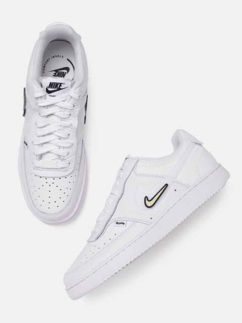 

Nike Women White Perforations COURT VISION LO VDAY Sneakers