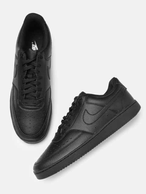 

Nike Men Black Solid COURT VISION LO Sneakers