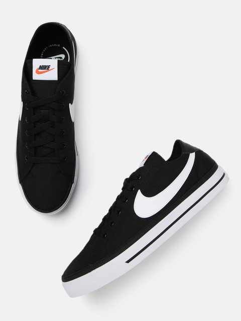 

Nike Men Court Legacy Canvas Shoe, Black