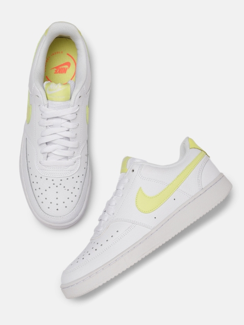 

Nike Women White Perforations COURT VISION LOW Sneakers