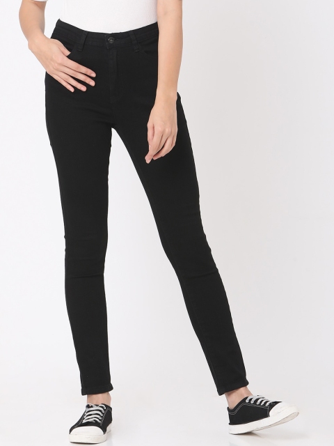 

Deal Jeans Women Black Regular Fit High-Rise Clean Look Jeans