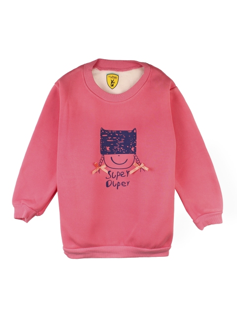 

Lil Lollipop Girls Pink Printed Sweatshirt