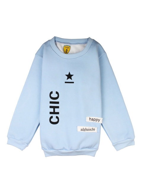 

Lil Lollipop Unisex Kids Blue Printed Sweatshirt