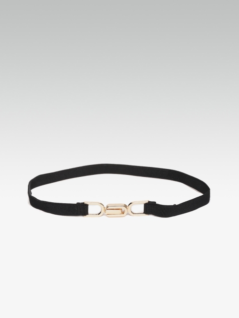 

20Dresses Women Black Solid Stretchable Slim Belt