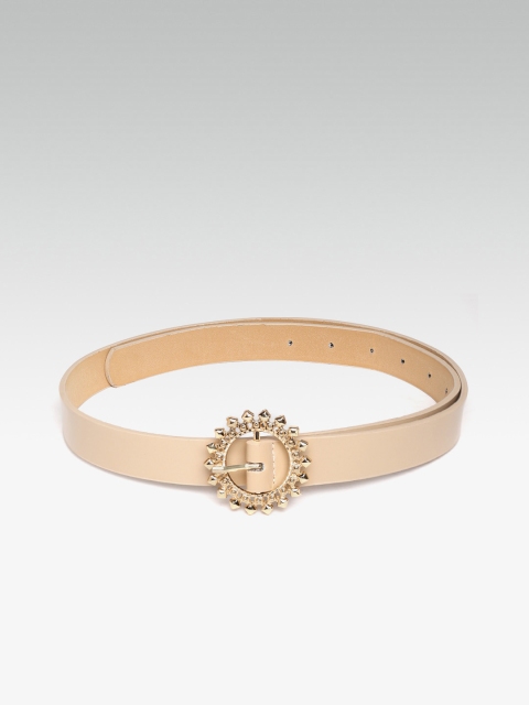 

20Dresses Women Beige Solid Belt