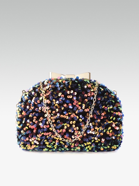 

20Dresses Multicoloured Sequinned Box Clutch, Multi