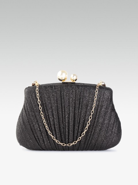 

20Dresses Black Glitter Box Clutch