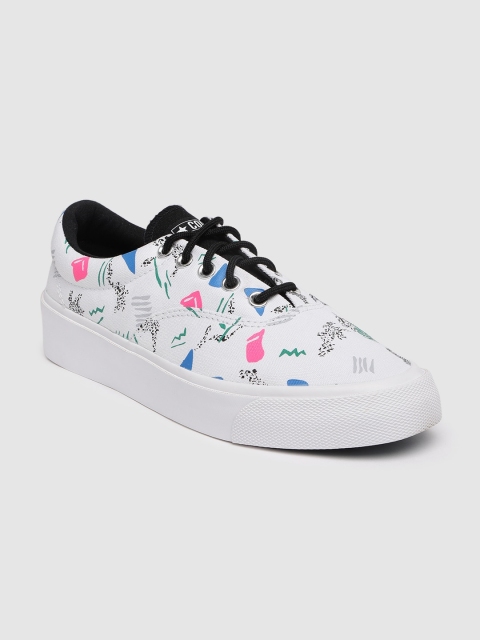 

Converse Unisex White Printed Sneakers