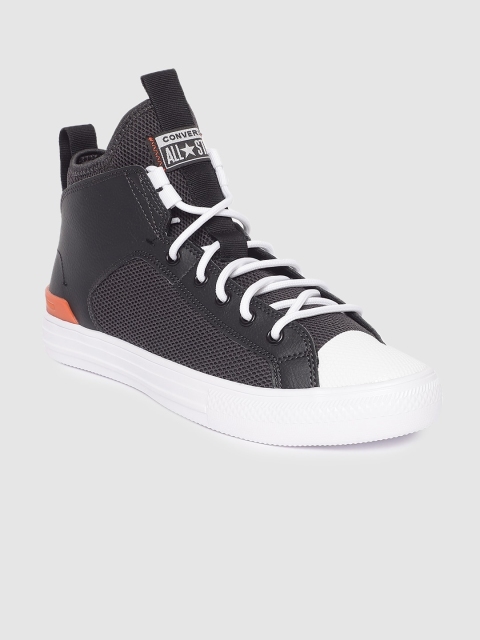 

Converse Unisex Black Solid Mid-Top Sneakers