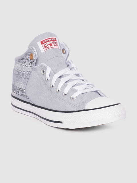 

Converse Unisex Grey Printed Sneakers