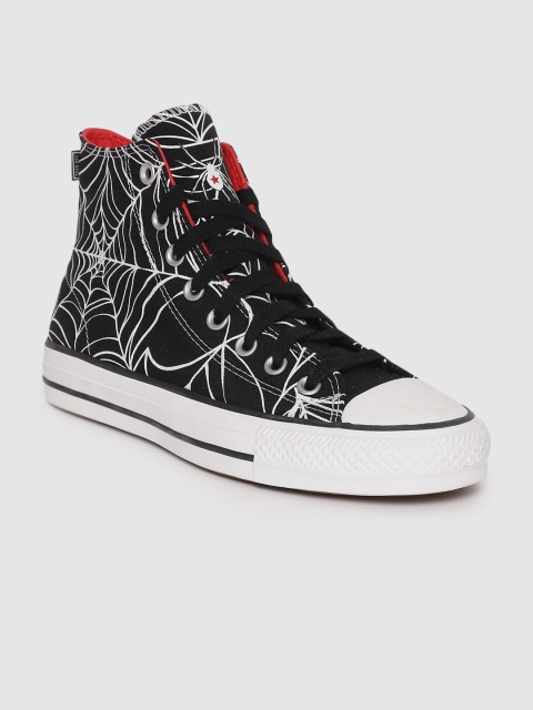 

Converse Unisex Printed Mid-Top Sneakers, Black