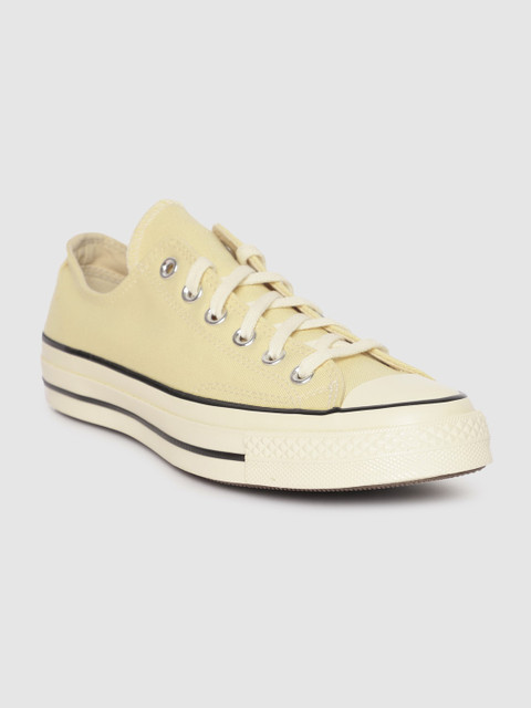 

Converse Unisex Cream-Coloured Solid Sneakers