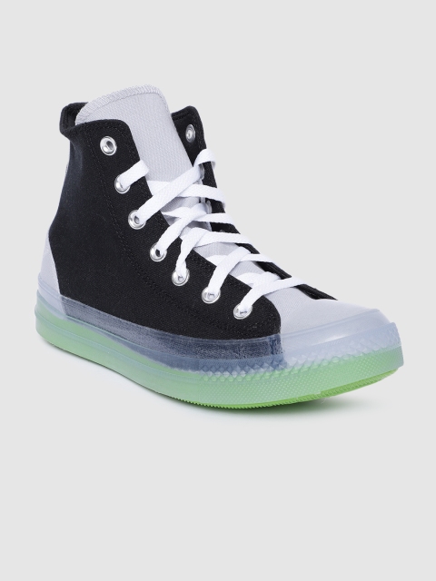 

Converse Unisex Black & Off-White Colourblocked High-Top Sneakers