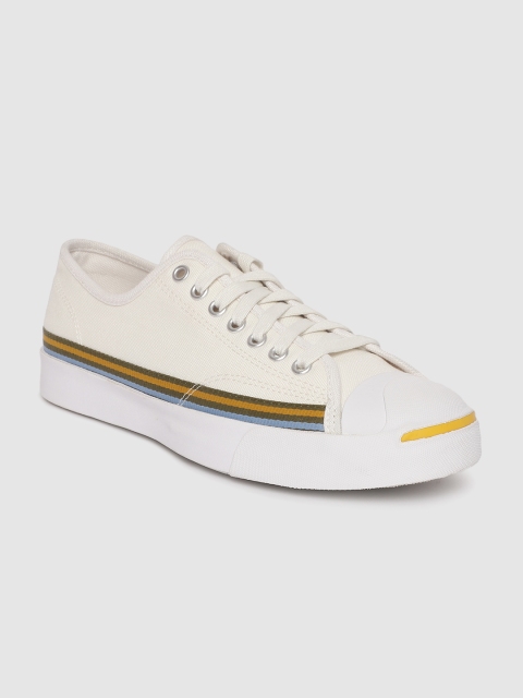 

Converse Unisex Off-White Solid Sneakers