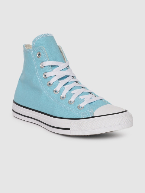 

Converse Unisex Blue Solid High-Top Sneakers