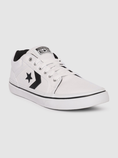 

Converse Unisex White Solid Sneakers
