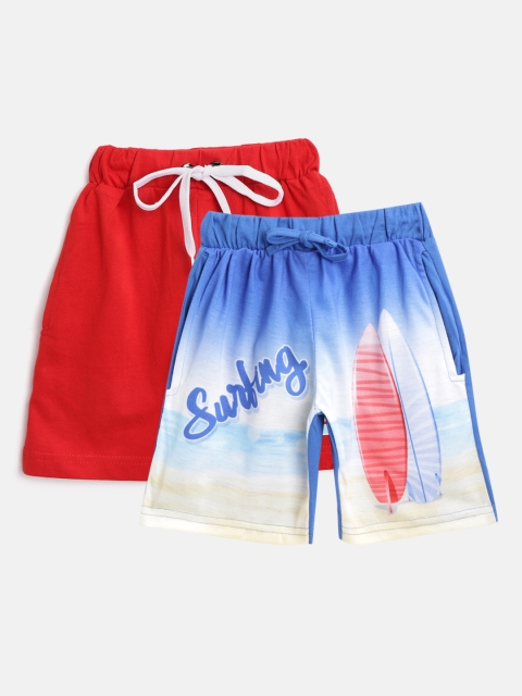 

Eteenz Boys Pack of 2 Premium Cotton Assorted Shorts