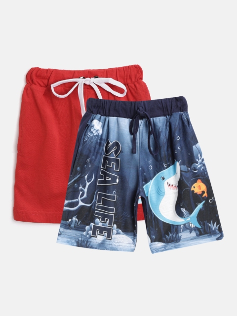 

Eteenz Boys Pack of 2 Premium Cotton Assorted Shorts
