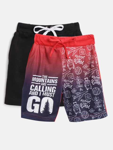 

Eteenz Boys Pack of 2 Assorted Pure Cotton Shorts