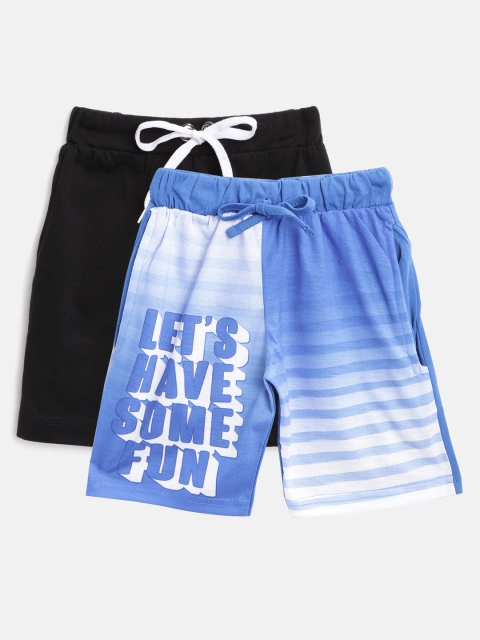 

Eteenz Boys Pack of 2 Assorted Pure Cotton Shorts