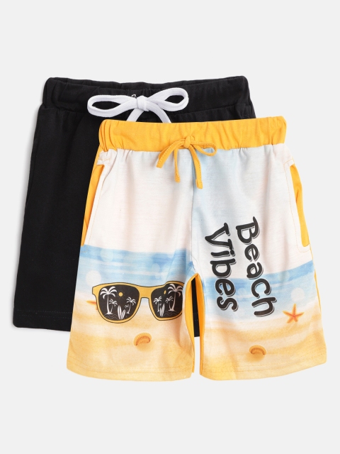

Eteenz Boys Pack of 2 Assorted Pure Cotton Shorts