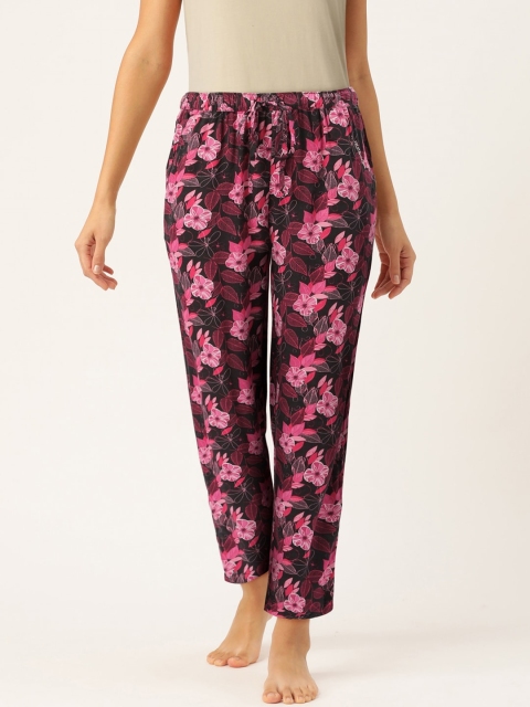 

Fruit of the loom Women Assorted Printed Lounge Pants, Black