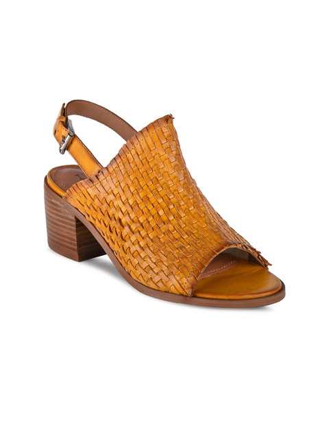 

Hydes N Hues Women Yellow Woven Design Sandals