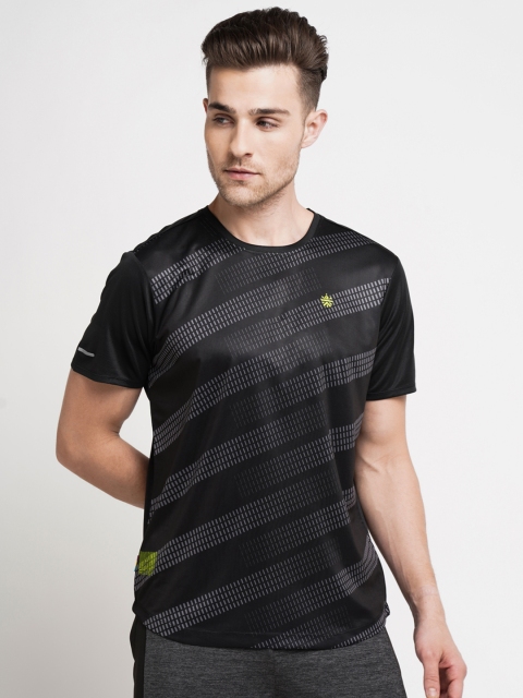

Cultsport Men Charcoal Grey Printed Round Neck T-shirt