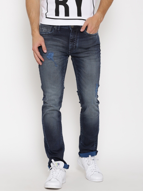 

Flying Machine Navy Jackson Skinny Fit Stretchable Jeans, Navy blue