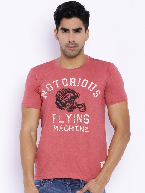 

Flying Machine Red Printed T-shirt