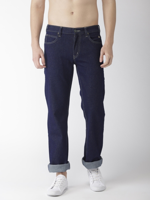 

Flying Machine Men Blue Bruce Regular Fit Mid-Rise Clean Look Jeans