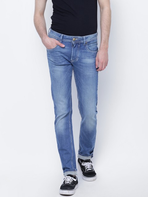 

Flying Machine Men Blue Slim Fit Mid-Rise Clean Look Stretchable Jeans