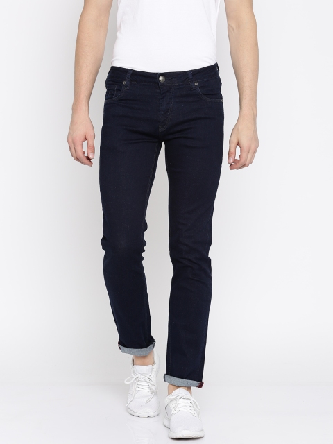 

Flying Machine Men Navy Slim Fit Mid-Rise Clean Look Jeans, Navy blue