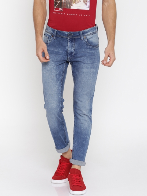 

Flying Machine Men Blue Skinny Fit Mid Rise Clean Look Jeans