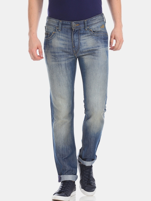 

Flying Machine Men Blue Straight Fit Mid-Rise Clean Look Jeans