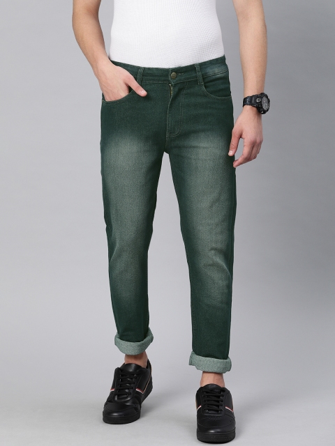 

Urbano Fashion Men Green Slim Fit Mid-Rise Clean Look Stretchable Jeans