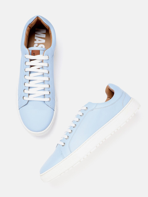 

Mast & Harbour Men Blue Solid Sustainable Sneakers