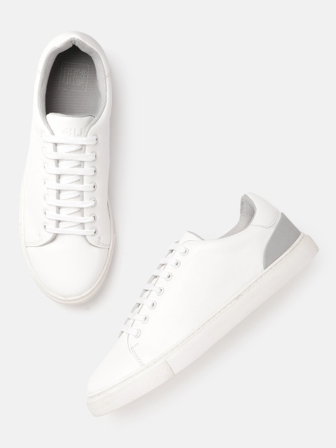 

Mast & Harbour Men White Solid Sneakers