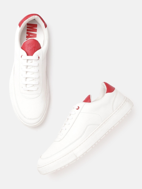 

Mast & Harbour Men White Solid Sneakers