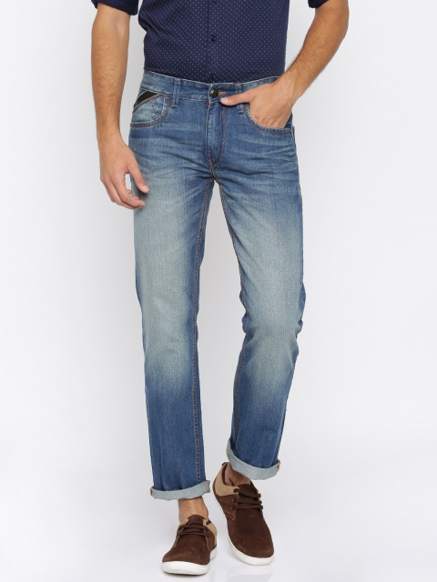 

Flying Machine Men Blue Eddie Slim Fit Mid-Rise Clean Look Jeans