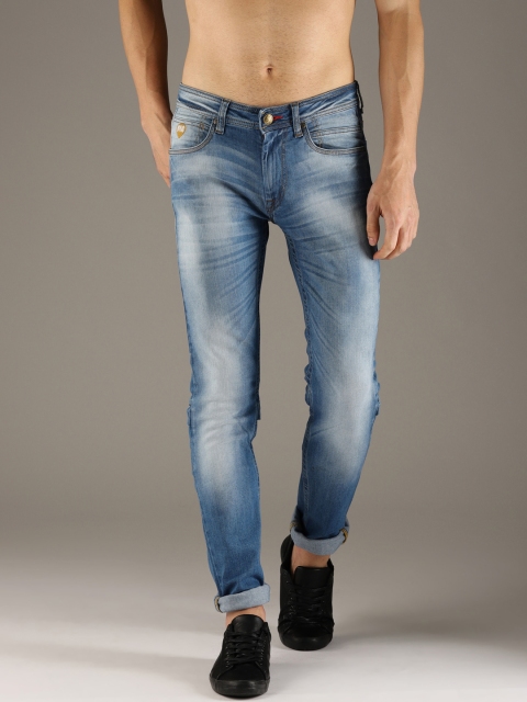 

Flying Machine Men Blue Slim Fit Mid-Rise Clean Look Stretchable Jeans