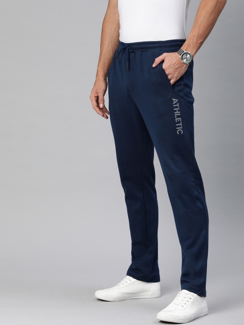 

Indian Terrain Men Navy Blue Straight Fit neudri Solid Track Pants
