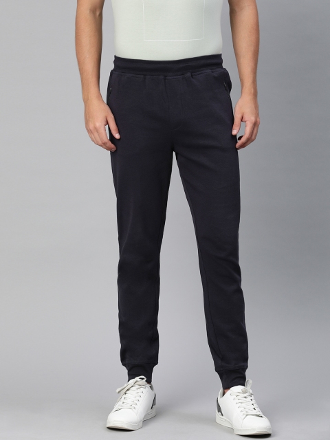 

Indian Terrain Men Navy Blue Straight Fit Solid Joggers