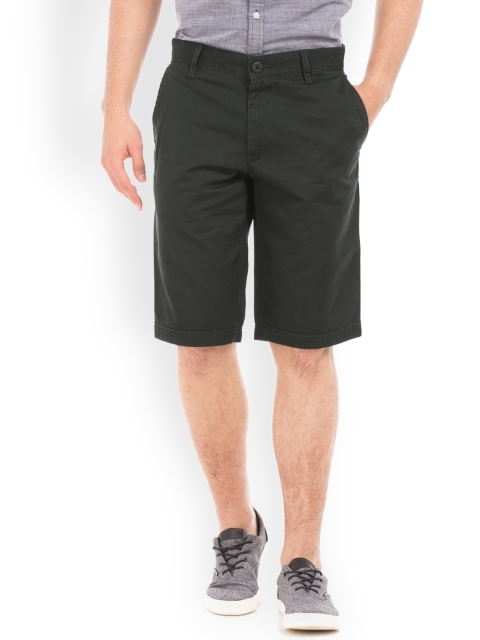 

Flying Machine Men Navy Blue Solid Regular Fit Regular Shorts