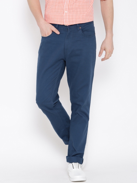 

Flying Machine Blue Casual Trousers
